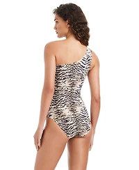 Beyond Control Women's The Tigress Printed One-Shoulder Swimsuit