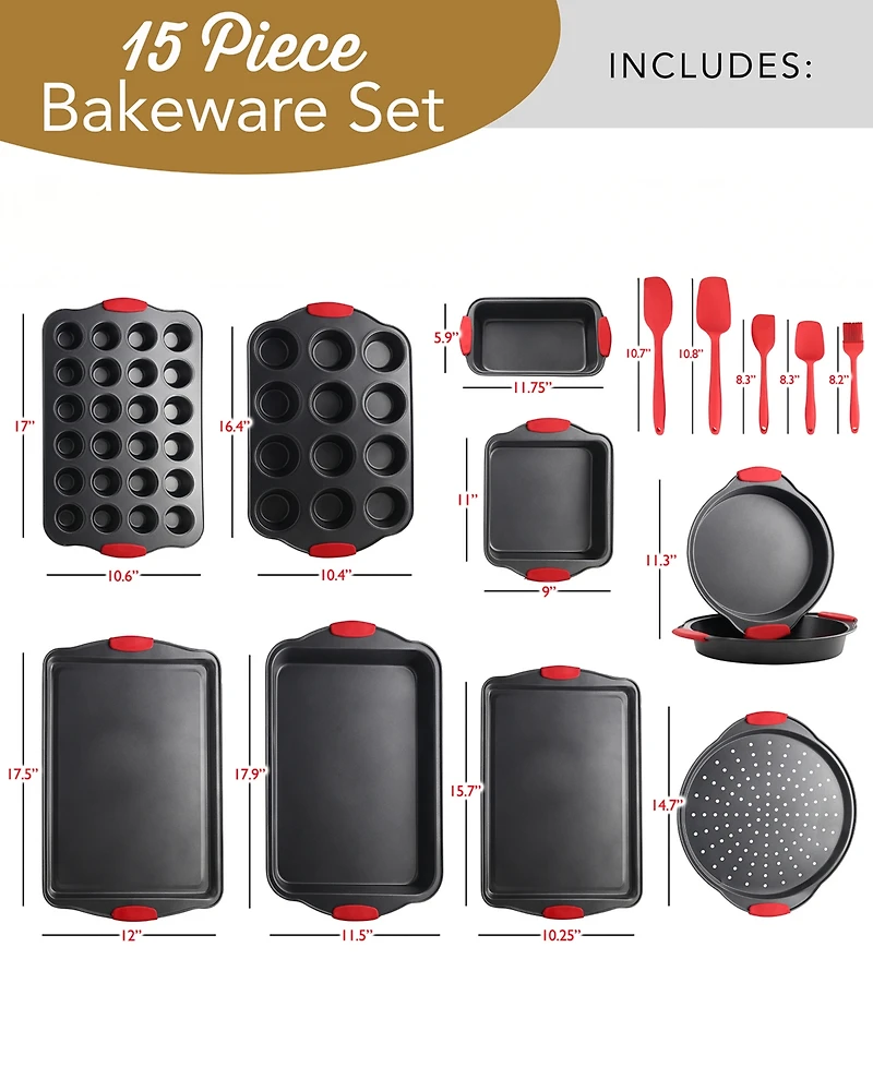 Nestl Premium 15-Pc. Bakeware Utensil Set