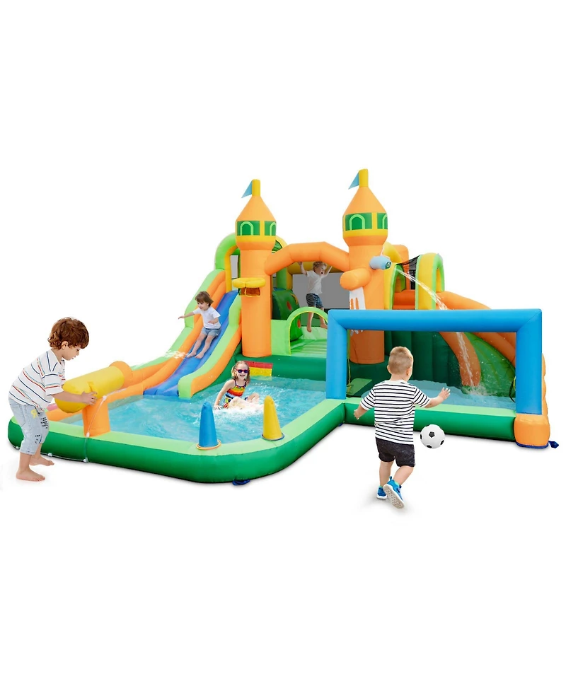 Skonyon Kids Inflatable Water Slide for Yard Lawn