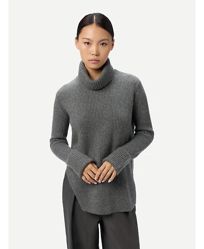 Gobi Cashmere Women's Cashmere Sweater with Detachable Collar
