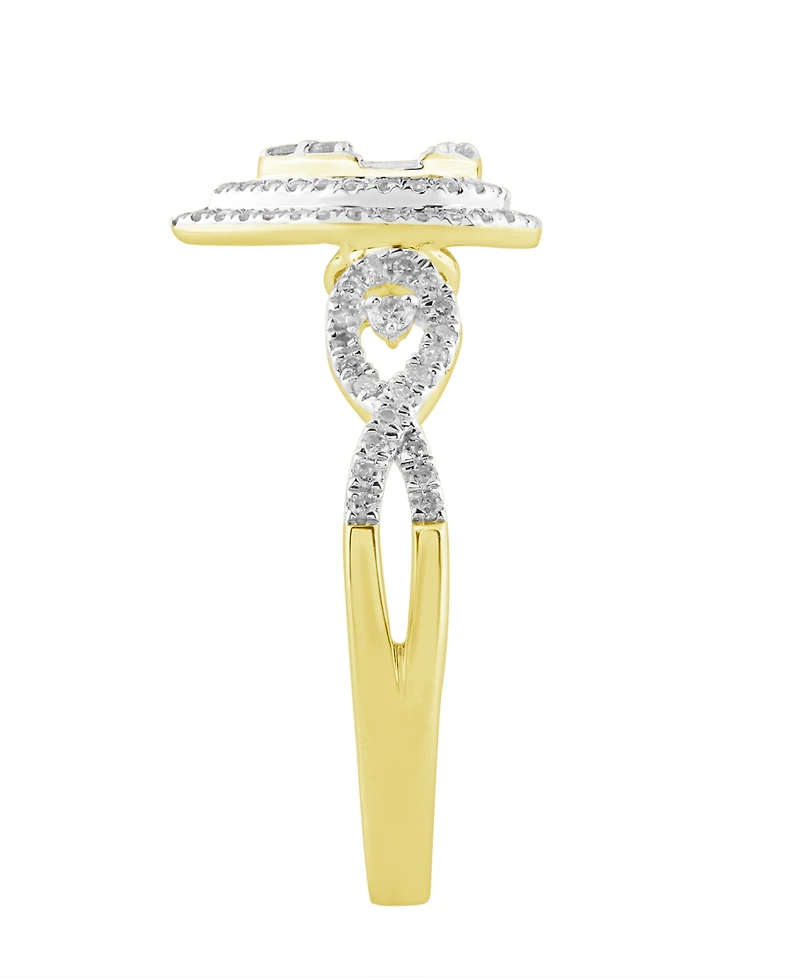 Macy's White Diamond Ring (1/3 ct. t.w.) in 10k Yellow Gold