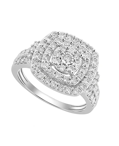 Macy's White Diamond Ring (1 ct. t.w.) in 10k White Gold