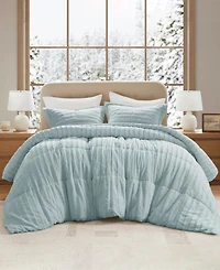 Madison Park Duke Reversible Faux Fur 3-Pc. Comforter Set