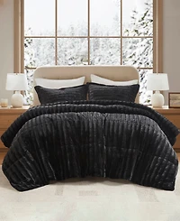 Madison Park Duke Reversible Faux Fur 3-Pc. Comforter Set