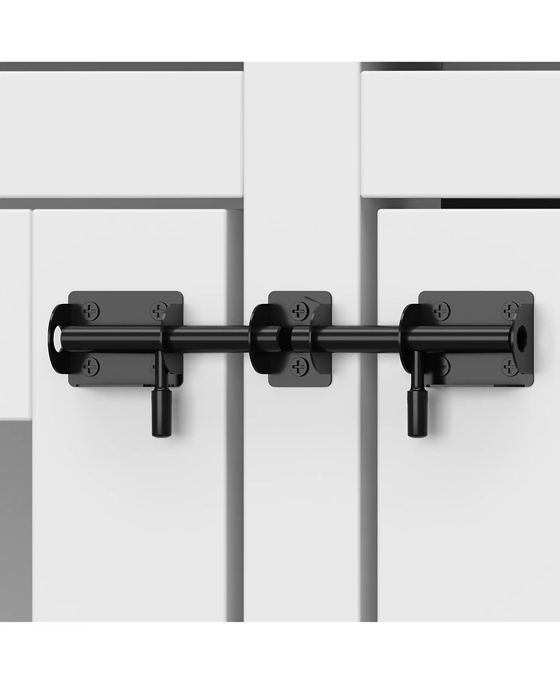 92.9 in. Super Large Dog Crate Furniture Wooden Dog Crate Kennel with 4 Drawers