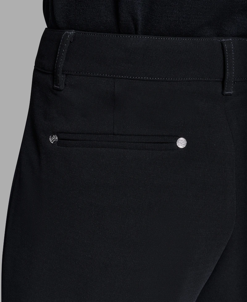 Karl Lagerfeld Paris Women's Mid Rise Straight Leg Pants