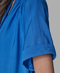 Karl Lagerfeld Paris Women's Drop Shoulder Top