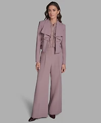 Bcbg Women's Ruffle Collar Cropped Jacket