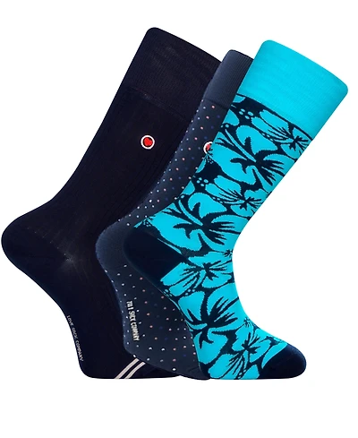 Love Sock Company Men's Malibu Gift Bundle Socks, 3-Pack