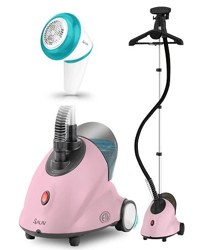 Salav 1500-Watt Garment Steamer & Fabric Shaver Bundle