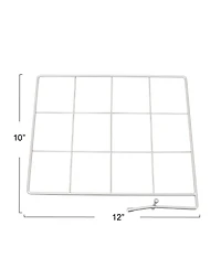 Household Essentials Metal Shelf Organizers for Closet Organization, Silver