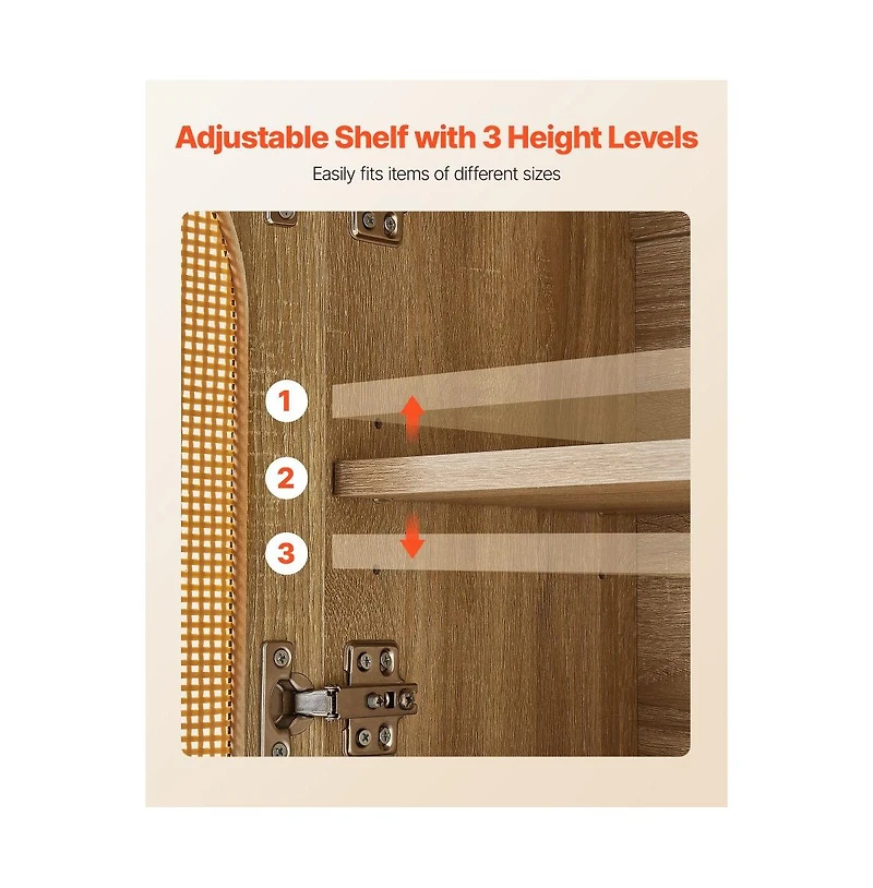 Slickblue Over Toilet Bathroom Wall Cabinet with 2 Doors and Shelves