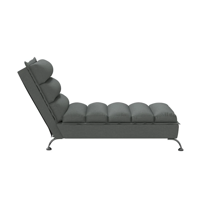 vidaXL Chaise Lounge Dark Grey