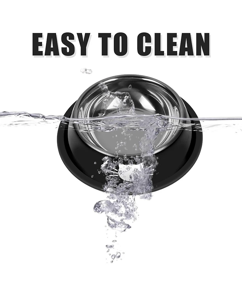 Wopet 2 Pcs Cat Bowls Non Slip Stainless Steel Small Cat Food Bowls Unbreakable Thicken Cat Feeder 7 Oz Cat Dishes Suitable for Indoor Small Pets