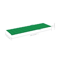 vida Xl Sunlounger Solid Acacia wood Height-Adjustable