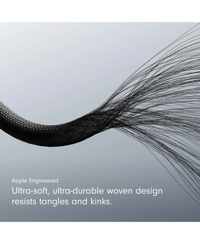 Beats Usb-a to Usb-c Woven Short Cable (20 cm) - Bolt Black