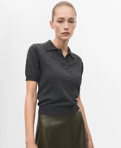 Mango Women's Polo Neck Sweater