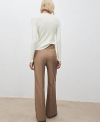 Mango Women's Perkins Neck Fitted Sweater