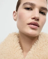 Mango Women's Shearling And Suede-Effect Jacket