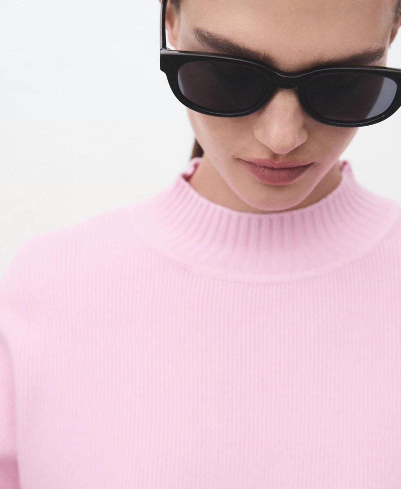 Mango Women's High Collar Sweater