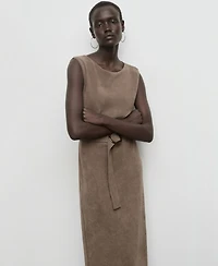 Mango Women's Belt Knit Dress