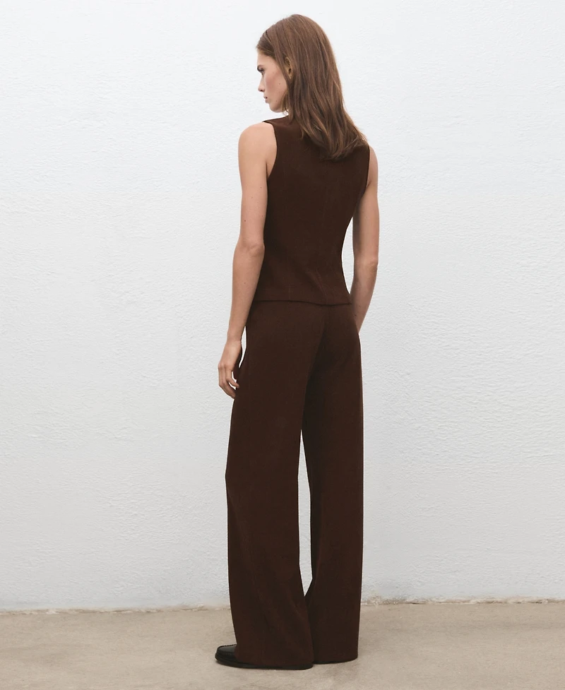 Mango Women's Corduroy Suit Waistcoat