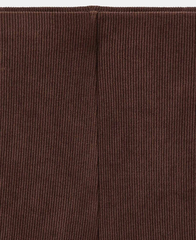 Mango Women's Elastic Waist Corduroy Pants