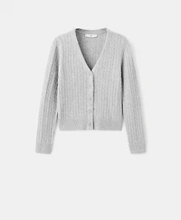 Mango Women's Knitted Braided Cardigan