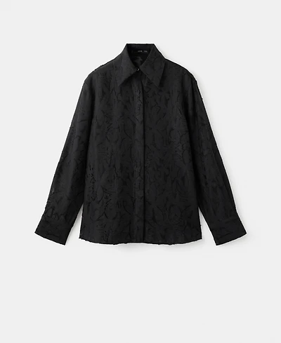Mango Women's Textured Oversize Shirt