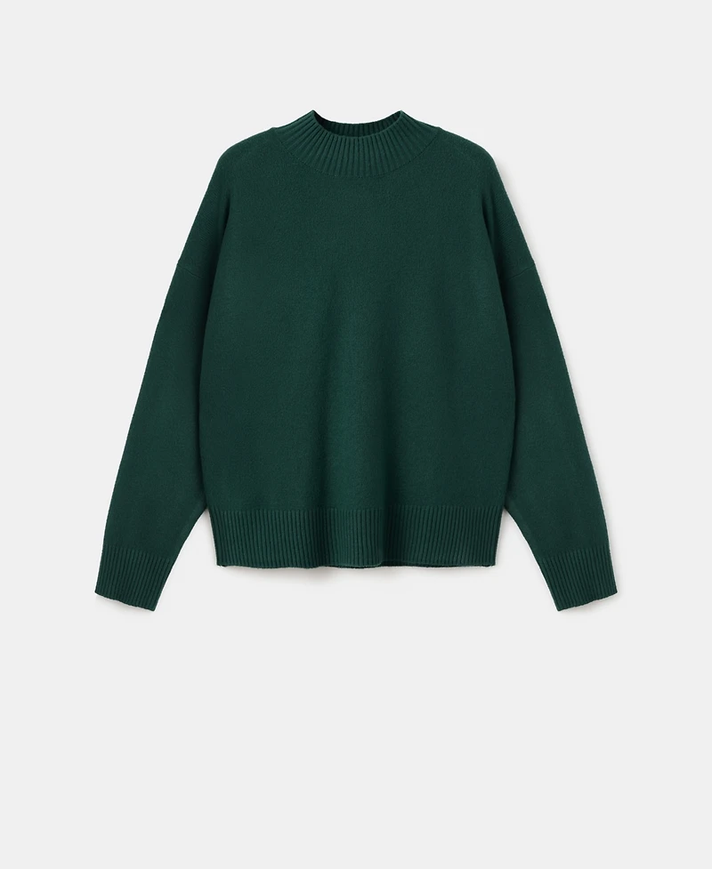 Mango Women's Ribbed Perkins Neck Sweater