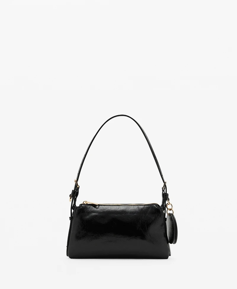 Mango Women's Shiny Shoulder Bag