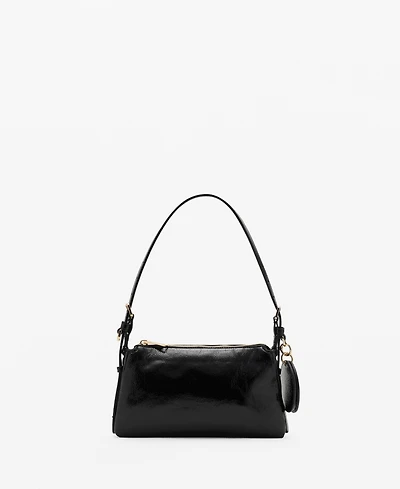 Mango Women's Shiny Shoulder Bag