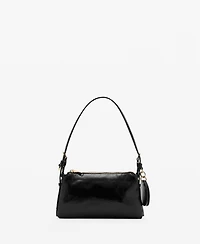 Mango Women's Shiny Shoulder Bag