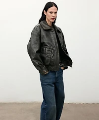 Mango Women's Mid-Rise Barrel Jeans