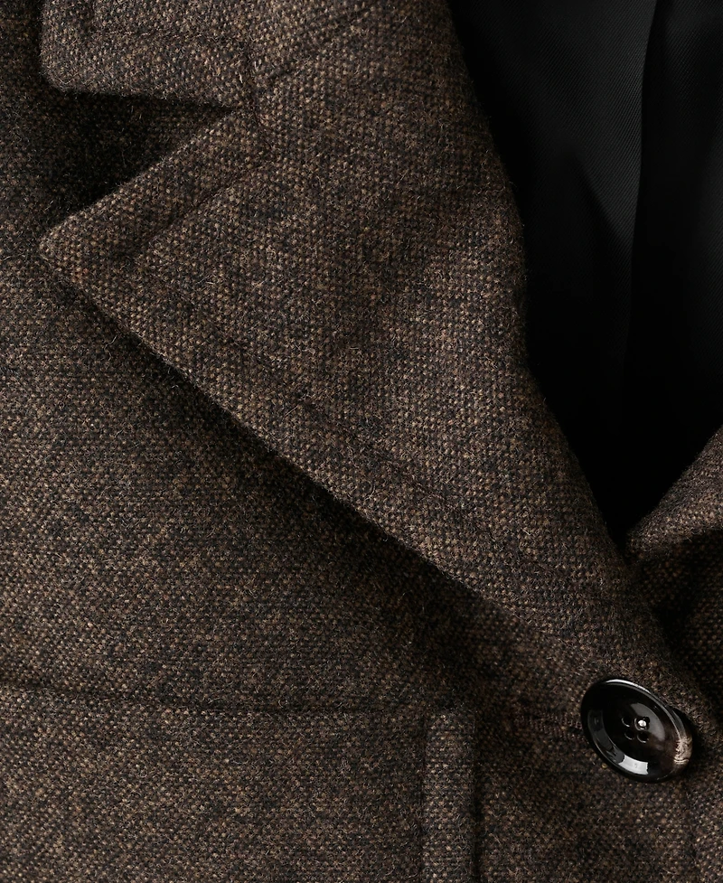 Mango Women's Speckled Wool Pockets Jacket