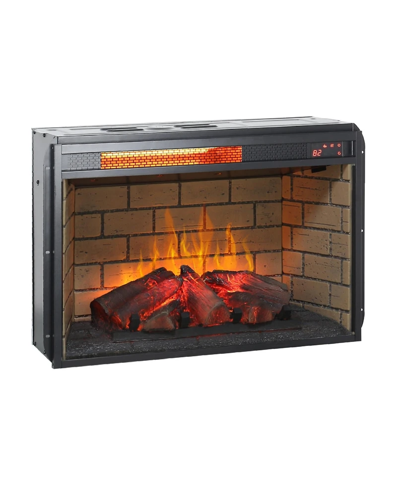 Flynama 26 inch infrared quartz heater fireplace insert