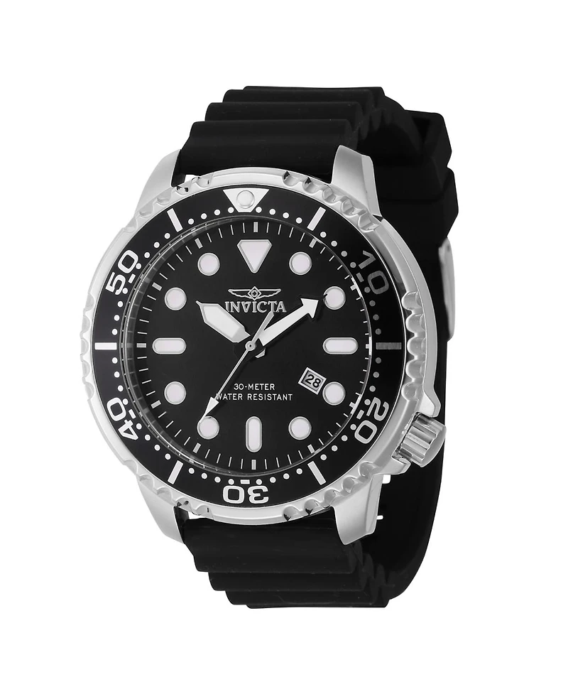 Invicta Men's 44834 Pro Diver Quartz PC32 Black Dial Watch