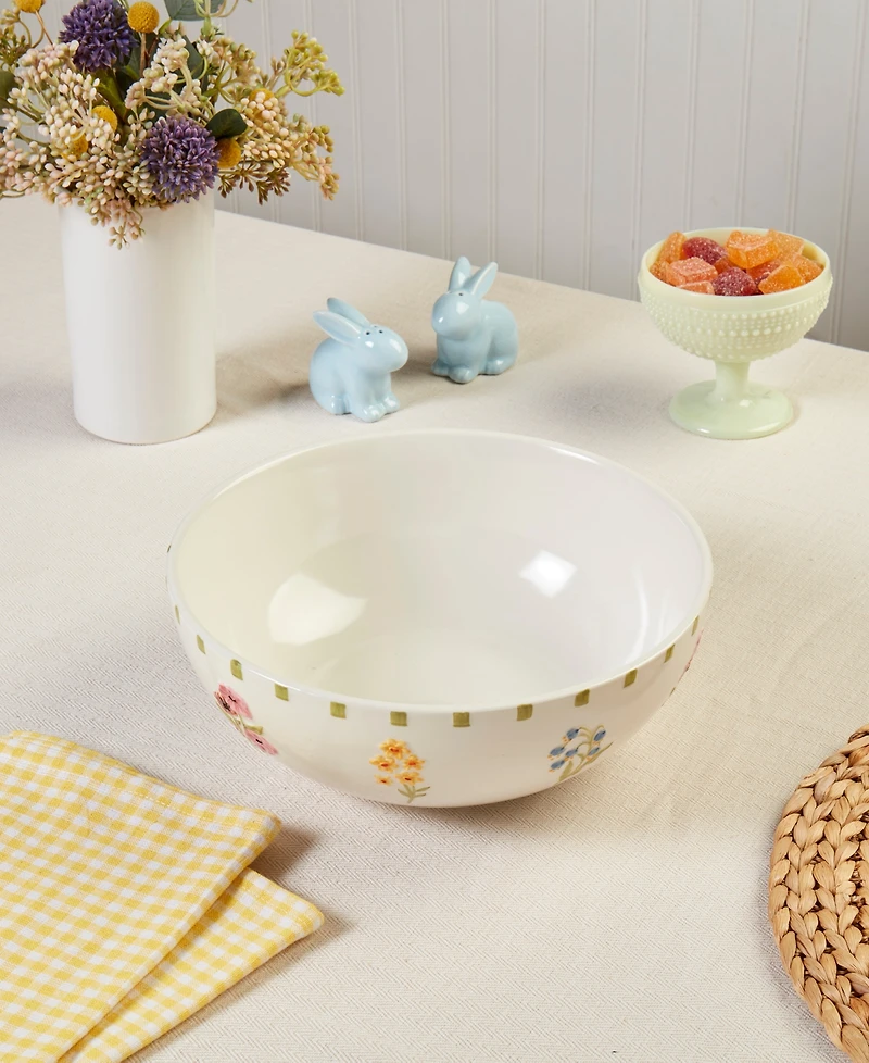 Haven 10.5" Spring Floral Serving Bowl