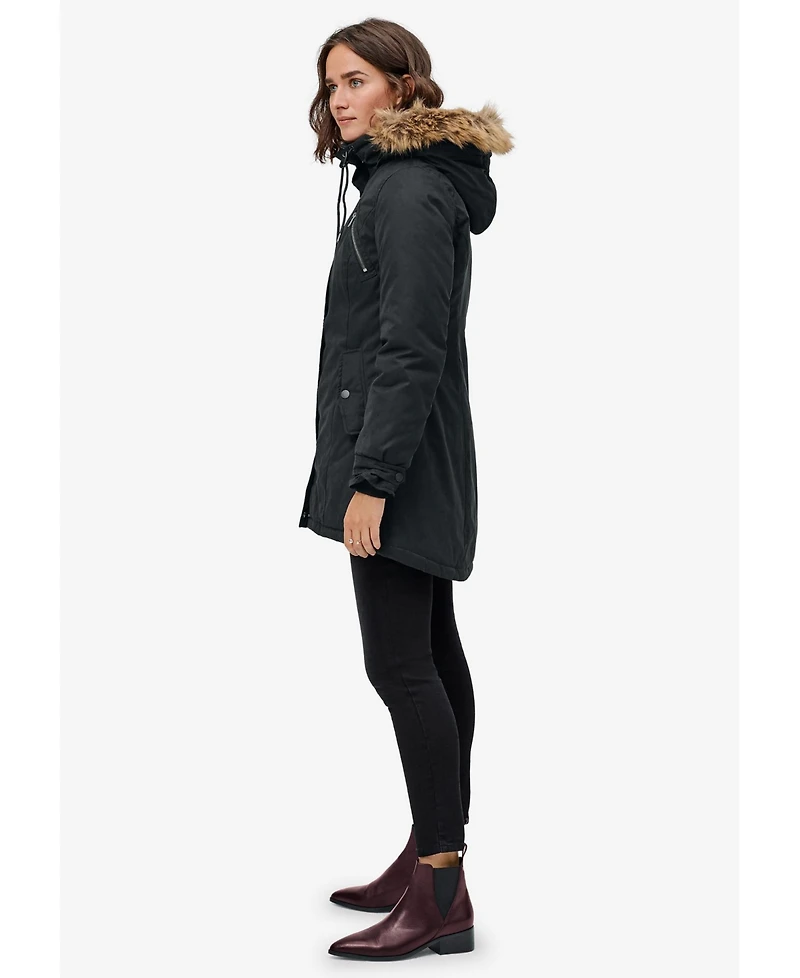 ellos Women's Modern A-Line Parka
