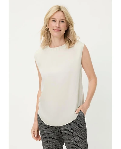 Olsen Women's Satin Effect Sleeveless Shell Top