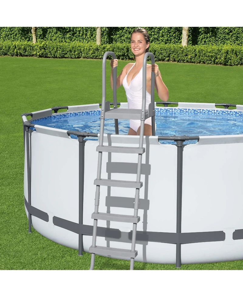 Bestway Flowclear 52 Inch Heavy Duty Metal A Frame Above Ground Pool Ladder