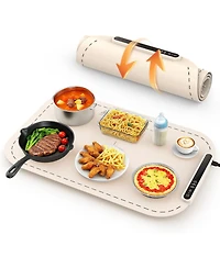 Cowsar Warming Mat for Food, Electric Food Warming Mat, Fast Full-Surface Heating, 3 Temp Settings, Portable Rollable Food Warmer for Gatherings
