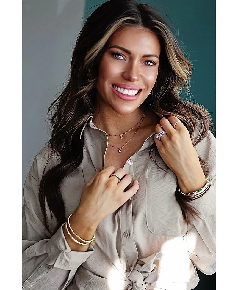 Bowood Lane Filled Paperclip Chain With Cross Charm Necklace