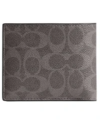 Coach Men's 3-In-1 Signature Canvas Wallet