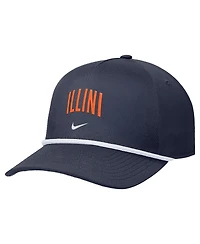 Men's Navy Illinois Fighting Illini Rise Adjustable Hat