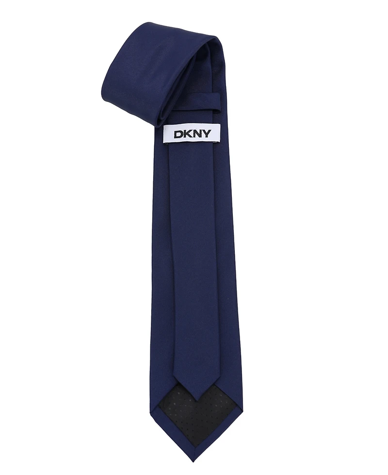 Dkny Men's Matte Satin Slim Design Tie