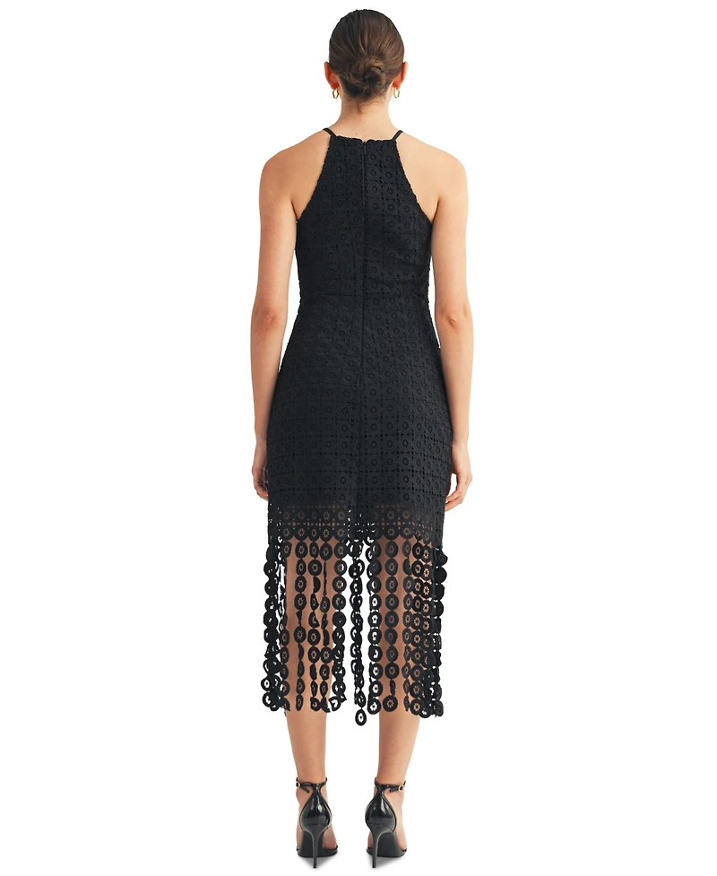 Arose Studio, Inc Women's Zariah Halter High-Neck Midi Dress