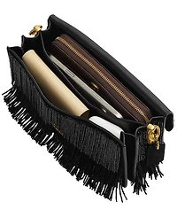 Coach Crystal Beaded Fringe Tabby Leather Shoulder Bag