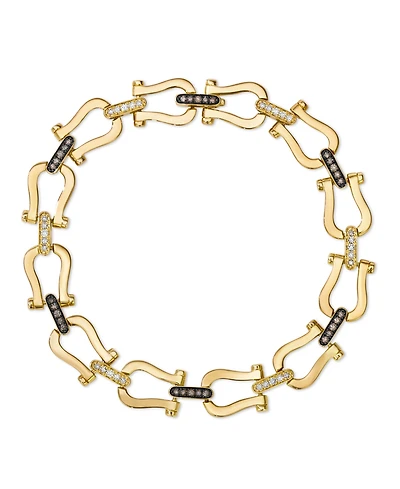 Le Vian Nude Diamond (0.20 ct. t.w.) and Chocolate Diamond (0.19 ct. t.w.) Bracelet in 14k Honey Gold