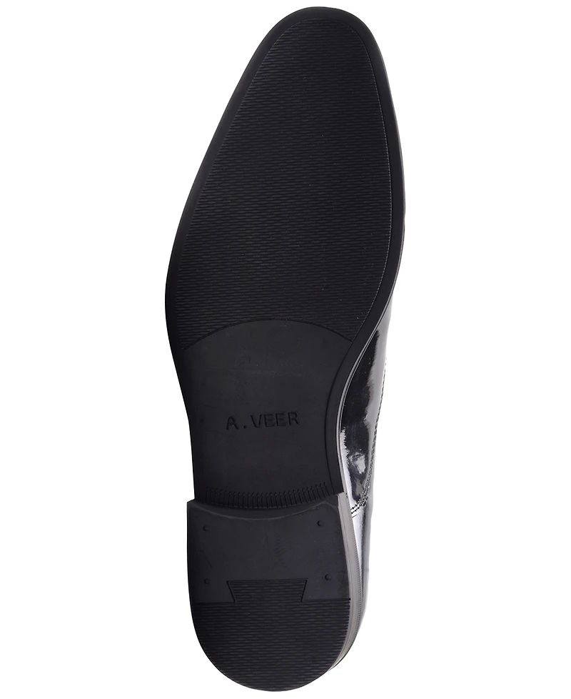 Anthony Veer Men's Nero Cap-Toe Oxford Shoes